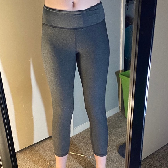 Grey and Purple 7/8 Leggings - Picture 2 of 4